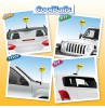 Coolballs California Sunshine Car Antenna Topper / Auto Dashboard Accessory (B&W)
